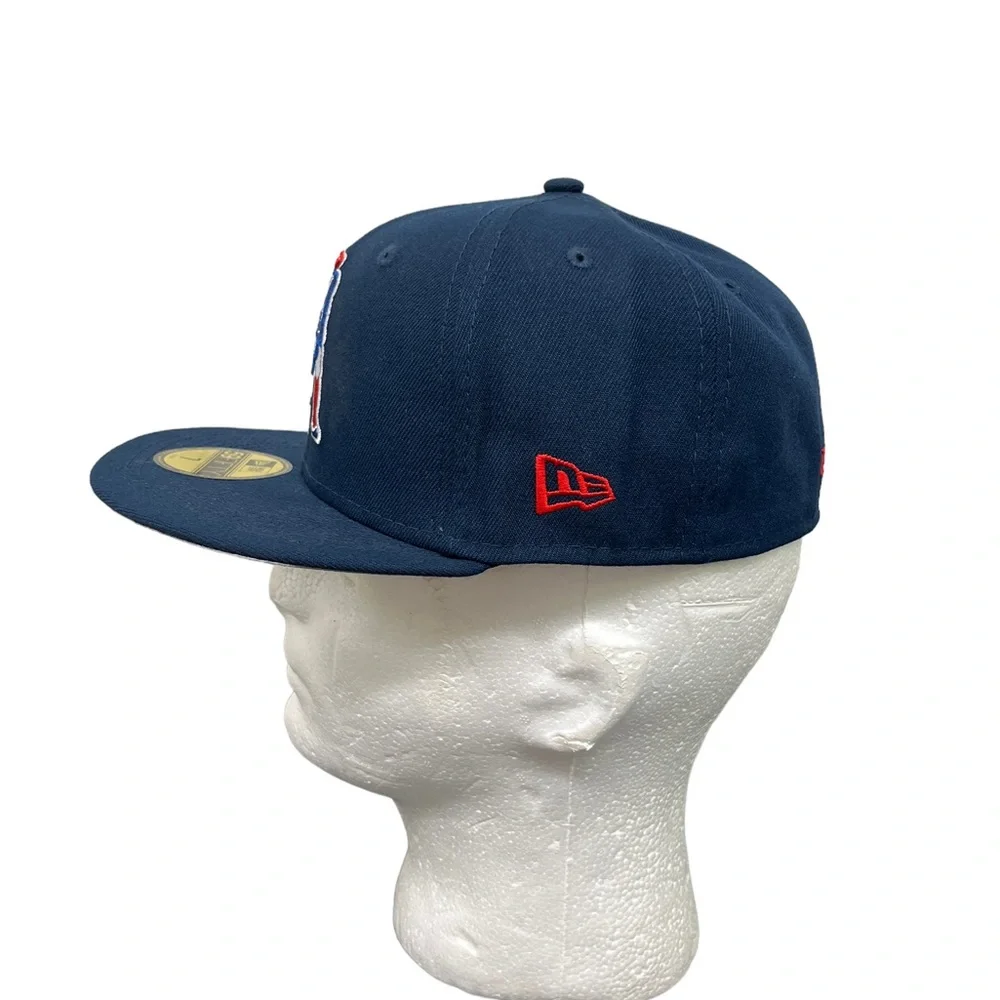New Era New England Patriots Classic Logo Omaha 59FIFTY Fitted Hat Navy 7 - Picture 3 of 5